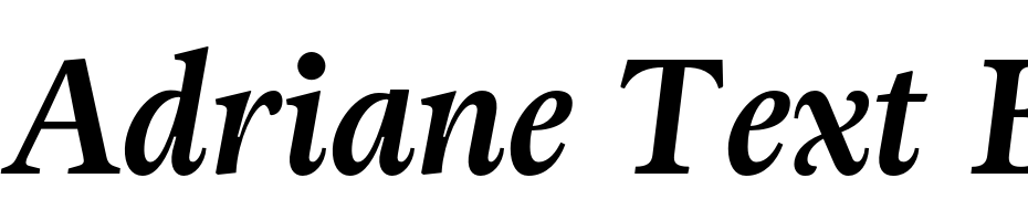 Adriane Text Bold Italic Font Download Free